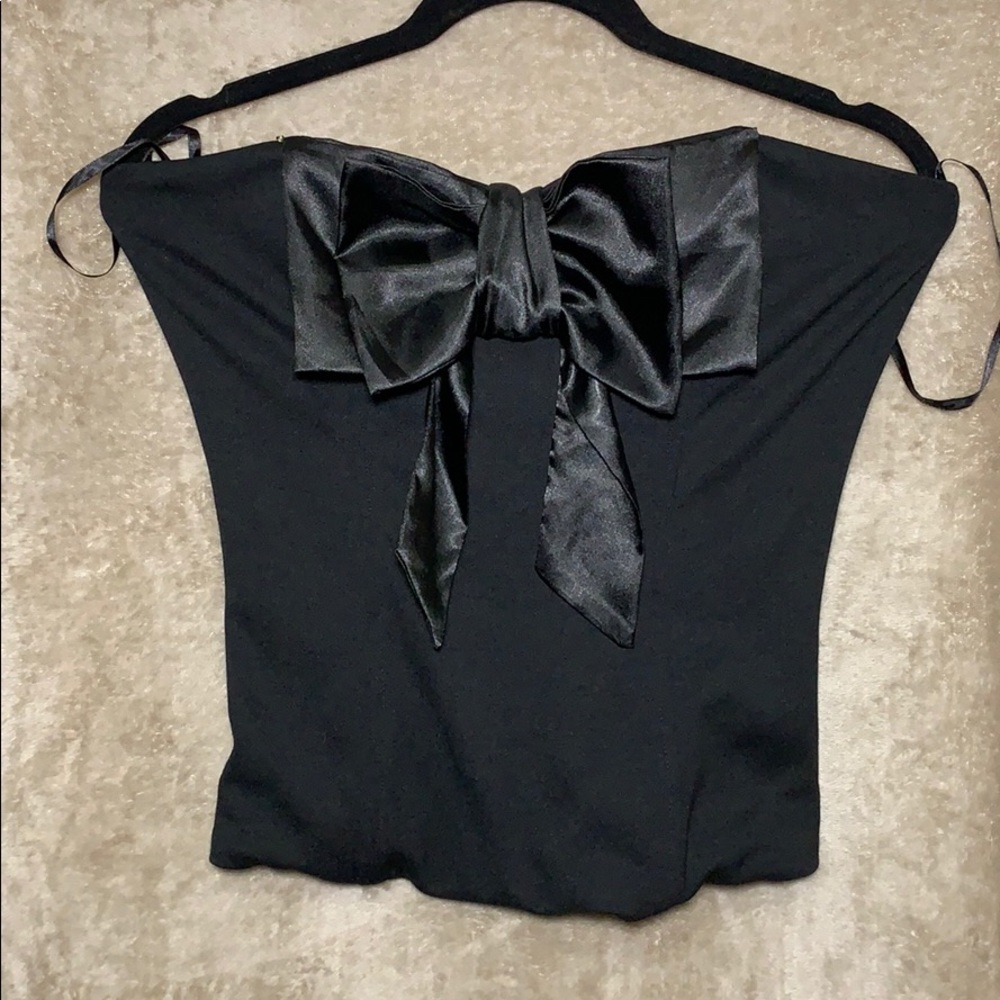 Black tube top.